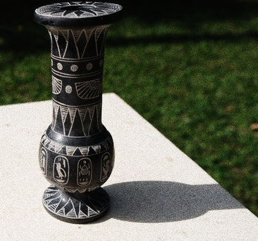 Tribal Soap Stone Candle Holder