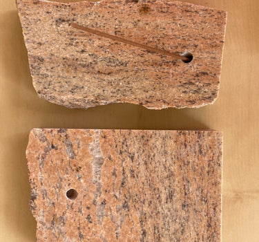 Natural Stone Incense Holders - Pink Granite